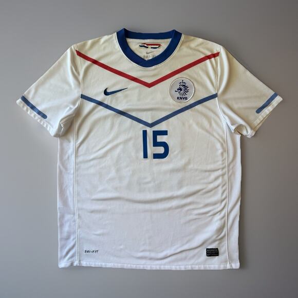 Nike Netherlands Jersey Large White Asser Away Football Soccer Fifa World Cup - Picture 1 of 8